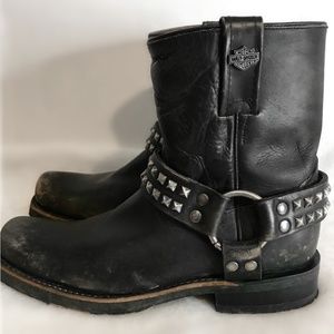 Harley Davidson Katerina Black Motorcycle Boots Women's size 8/Brand New